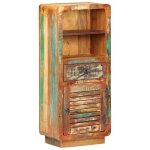 Vidaxl buffet 45x32x110 cm bois de rcupration massif