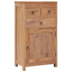 Vidaxl buffet 50 x 30 x 90 cm bois de teck massif