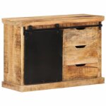 Vidaxl buffet 80x30x55 cm bois de manguier brut massif 355844