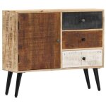 Vidaxl buffet 88 x 30 x 73 cm bois de manguier massif