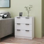 Vidaxl buffet blanc 30x40x70 cm bois ding�nierie 811070