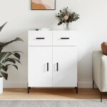 Vidaxl buffet blanc 695x34x90 cm bois ding�nierie 827988