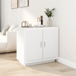 Vidaxl buffet blanc 80x40x75 cm bois ding�nierie 811817