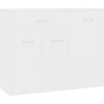 Vidaxl buffet blanc 88x30x70 cm aggloméré Vidaxl buffet blanc 88x30x70 cm aggloméré