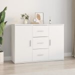 Vidaxl buffet blanc 91x295x65 cm bois dingénierie 823342 Vidaxl buffet blanc 91x295x65 cm bois dingénierie 823342
