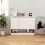 Vidaxl buffet blanc 97x31x75 cm aggloméré Vidaxl buffet blanc 97x31x75 cm aggloméré