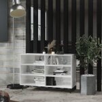 Vidaxl buffet blanc brillant 1035x35x70 cm agglomr