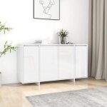 Vidaxl buffet blanc brillant 135x41x75 cm aggloméré Vidaxl buffet blanc brillant 135x41x75 cm aggloméré