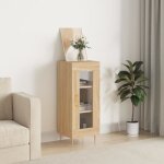 Vidaxl buffet ch�ne sonoma 345x34x90 cm bois ding�nierie 828783