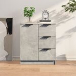 Vidaxl buffet gris bton 60x30x70 cm bois dingnierie 811083