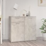 Vidaxl buffet gris b�ton 80x36x75 cm agglom�r�
