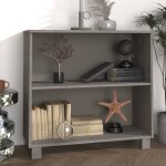 Vidaxl buffet hamar gris clair 85x35x80 cm bois massif de pin 340503