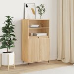 Vidaxl buffet haut ch�ne sonoma 60x36x110 cm bois ding�nierie 831479