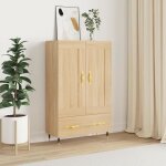 Vidaxl buffet haut ch�ne sonoma 695x31x115 cm bois ding�nierie 830303