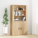 Vidaxl buffet haut chne sonoma bois dingnierie 3185362