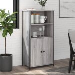 Vidaxl buffet haut sonoma gris 62x36x1215 cm bois ding�nierie 834213
