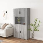 Vidaxl buffet haut sonoma gris bois ding�nierie 3185357