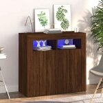 Vidaxl buffet avec lumières led armoire de rangement organisateur de maison meuble de salle de séjour ... Vidaxl buffet avec lumières led armoire de rangement organisateur de maison meuble de salle de séjour ...
