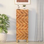 Vidaxl buffet marron et noir 40x335x110 cm bois massif de manguier 356812 Vidaxl buffet marron et noir 40x335x110 cm bois massif de manguier 356812