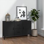 Vidaxl buffet noir 100x36x60 cm bois dingénierie 812520 Vidaxl buffet noir 100x36x60 cm bois dingénierie 812520