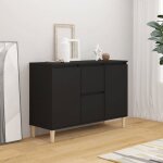 Vidaxl buffet noir 1035x35x70 cm aggloméré Vidaxl buffet noir 1035x35x70 cm aggloméré
