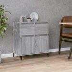 Vidaxl buffet sonoma gris 60x35x70 cm bois ding�nierie 819690