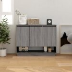 Vidaxl buffet sonoma gris 97 x 31 x 75 cm agglom�r�