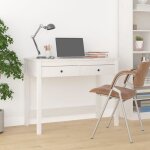 Vidaxl bureau avec tiroirs blanc 100x50x78 cm bois massif de pin 824644 Vidaxl bureau avec tiroirs blanc 100x50x78 cm bois massif de pin 824644