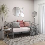 Vidaxl cadre de canap - lit extensible gris mtal 90x200 cm