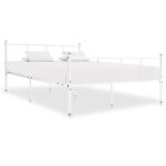 Vidaxl cadre de lit blanc m�tal 120 x 200 cm