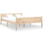 Vidaxl cadre de lit bois de pin massif 120x200 cm