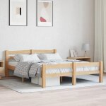 Vidaxl cadre de lit bois de pin massif 120x200 cm Vidaxl cadre de lit bois de pin massif 120x200 cm