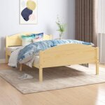 Vidaxl cadre de lit bois de pin massif 120x200 cm
