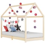 Vidaxl cadre de lit denfant lit cabane denfant structure de lit pour enfants chambre denfant maison int�rieur ...
