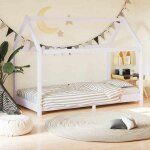 Vidaxl cadre de lit denfant lit cabane denfant structure de lit pour enfants chambre denfant maison intrieur ...
