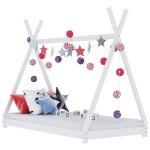 Vidaxl cadre de lit denfant lit cabane denfant structure de lit pour enfants maison chambre denfant intrieur ...