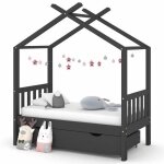 Vidaxl cadre de lit enfant avec tiroir lit simple avec sommier  lattes lit pour enfant avec rangement ...