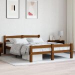 Vidaxl cadre de lit marron miel bois de pin massif 120x200 cm Vidaxl cadre de lit marron miel bois de pin massif 120x200 cm