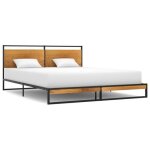 Vidaxl cadre de lit mtal 160x200 cm