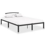 Vidaxl cadre de lit noir métal 160 x 200 cm Vidaxl cadre de lit noir métal 160 x 200 cm