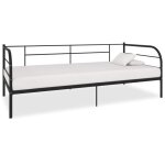 Vidaxl cadre de lit de repos noir métal 90 x 200 cm Vidaxl cadre de lit de repos noir métal 90 x 200 cm
