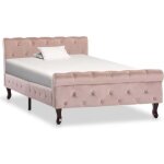 Vidaxl cadre de lit rose velours 100 x 200 cm Vidaxl cadre de lit rose velours 100 x 200 cm