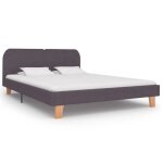 Vidaxl cadre de lit taupe tissu 180 x 200 cm Vidaxl cadre de lit taupe tissu 180 x 200 cm