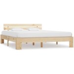 Vidaxl cadre de lit bois de pin massif 180 x 200 cm