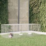 Vidaxl cage à lapin 3 panneaux 163x79x54 cm fer galvanisé clapier enclos parc 171569 Vidaxl cage à lapin 3 panneaux 163x79x54 cm fer galvanisé clapier enclos parc 171569