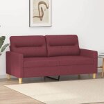 Vidaxl canap  2 places sofa de salon avec accoudoirs et oreillers de dossier meuble de salle de sjour ...