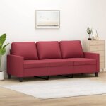 Vidaxl canap  3 places sofa de salon avec accoudoirs et oreillers de dossier meuble de salle de sjour ...