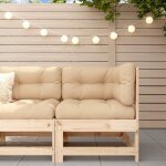 Vidaxl canap� dangle avec coussins bois de pin solide 825541