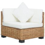 Vidaxl canapé dangle avec coussins rotin naturel 286279 Vidaxl canapé dangle avec coussins rotin naturel 286279