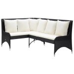 Vidaxl canapés dangle de jardin 2 pcs résine tressée noir Vidaxl canapés dangle de jardin 2 pcs résine tressée noir